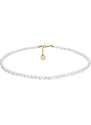 Manoki Perlový choker náhrdelník Emilie Gold - chirurgická ocel, sladkovodní perla