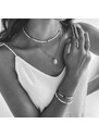 Manoki Perlový choker náhrdelník Zarina - chirurgická ocel, sladkovodní perla