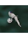 Éternelle Exkluzivní brož se zirkony Guadalupe - papoušek