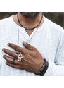 Manoki Pánský ocelový náhrdelník Diego - chirurgická ocel, kříž