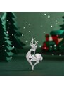 Éternelle Vánoční brož Swarovski Elements Rudolf 6 - vánoční sob