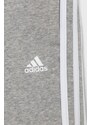 Dětské kalhoty adidas Performance H65793 šedá barva, s aplikací