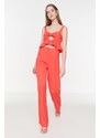 Trendyol Pants - Rot - Wide leg