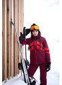 Nordblanc Vínová dámská lyžařská bunda SILENCE