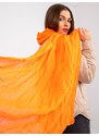 Fashionhunters Fluo oranžový viskózový šátek