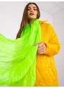 Fashionhunters Fluo zelený viskózový šátek