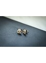 BeWooden Dřevěné náušnice Panda Earrings