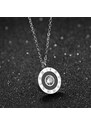 Victoria Filippi Stainless Steel Ocelový náhrdelník se zirkony Zacaría - chirurgická ocel