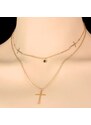 Victoria Filippi Stainless Steel Ocelový náhrdelník Anna Maria Gold - chirurgická ocel, kříž