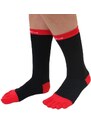 BUSINESS prstové ponožky ToeToe černá/červená