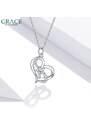 GRACE Silver Jewellery Stříbrný náhrdelník Nekonečná láska - stříbro 925/1000