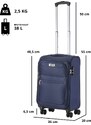 TRAVEL Z Příruční kufr 55cm Softspinner Blue