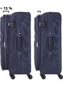 TRAVEL Z Sada kufrů Softspinner Blue 3-set