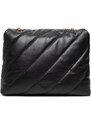 Černá kožená kabelka - PINKO | Love Big Puff Maxi Quilt