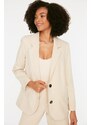 Trendyol Stone Regular Lined Woven Blazer Jacket