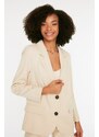 Trendyol Stone Regular Lined Woven Blazer Jacket