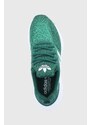 Boty adidas Originals Swift Run GZ3501 zelená barva, GZ3501-GREEN/WHT