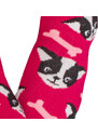 Vzorované dívčí ponožky WOLA CORGI růžové