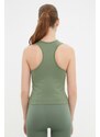 Trendyol Mint Seamless/Seamless Halter Neck Sport Blouse