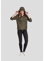 Dámská jarní/podzimní bunda Urban Classics Ladies Basic Pullover - tmavě olivová