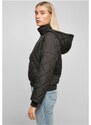 URBAN CLASSICS Ladies Oversized Diamond Quilted Pull Over Jacket - black