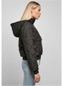 URBAN CLASSICS Ladies Oversized Diamond Quilted Pull Over Jacket - black