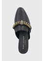 Kožené pantofle Kurt Geiger London Chelsea dámské, černá barva, 8650300979