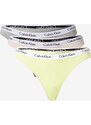 Dámská tanga Calvin Klein - 3Pack, vícebarevné