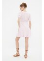 Trendyol Powder Balloon Skirt Square Neck Woven Dress