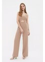 Trendyol Mink Cut Out Detailed Jumpsuit