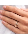 Diamantový set zásnubních prstenů ve zlatě KLENOTA S0497013