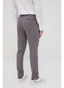 Kalhoty Premium by Jack&Jones pánské, šedá barva, přiléhavé