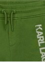 Dětské kraťasy Karl Lagerfeld zelená barva