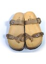 Pantofle z broušené kůže pro letní dny Plakton 341032 zelená