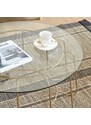 Hnědý látkový koberec Kave Home Brunilda 160 x 230 cm