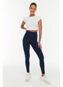 Trendyol Navy Blue Push-Up Full Length Knitted Sports Leggings