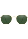 VeyRey Sluneční polarizační brýle hranaté Hurricane zelená