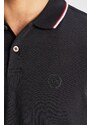 Bavlněné polo tričko Armani Exchange tmavomodrá barva, hladké, 8NZF75 Z8M5Z