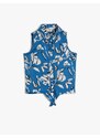 Koton Sleeveless Shirt Printed Waistband