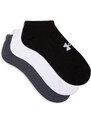 Under Armour UA Core No Show 3pk Black