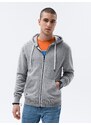 Pánská mikina Ombre Sweatshirt B977-1 Grey Melange