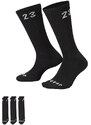 Ponožky Jordan Essential Crew 3 Pack Socks Black da5718-010