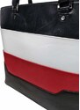Tapple Černo-bílo-červená dámská kabelka přes rameno