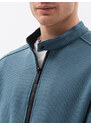 Ombre Clothing Pánská přechodová bunda - nebesky modrá C453