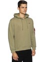 Mikina ALPHA INDUSTRIES X-Fit Hoody Khaki