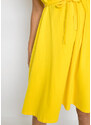 bonprix Šaty s páskem Žlutá
