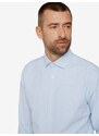 Světle modrá pánská pruhovaná košile Tom Tailor - Pánské