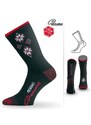 SCK merino silné ponožky Lasting černá / červená S