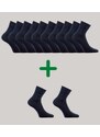 GAZDAN 10+2 ZDARMA snížené ponožky extra volný lem Lonka světle šedá 35-38