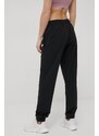 Tréninkové kalhoty adidas HD6823 dámské, černá barva, hladké